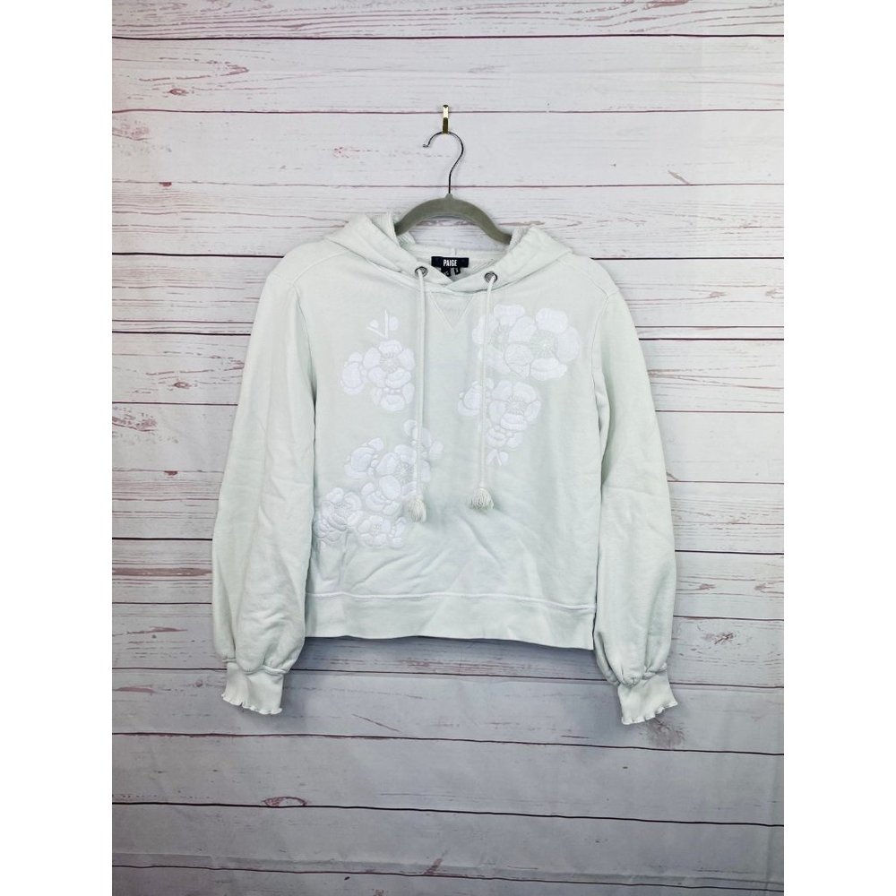 PAIGE Crop Embroidered Hoodie XS